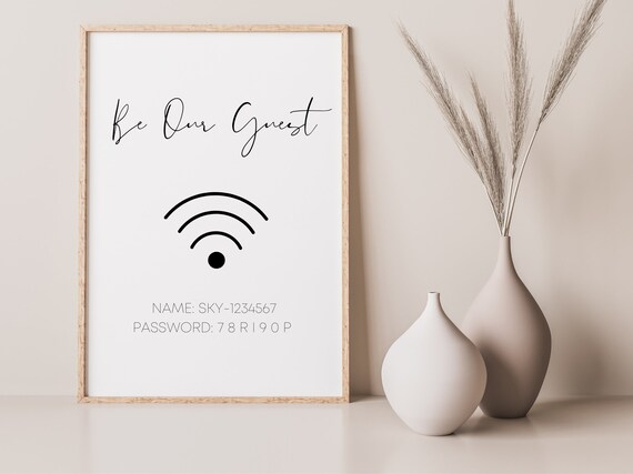 Wifi Login Print Wifi Password Print Wifi Password Poster - Etsy Israel