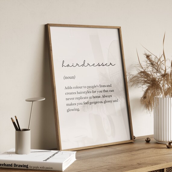 Hairdresser Definition Wall Print Poster Beauty Salon Decor - Etsy Hairdresser Definition Wall Print Poster Beauty Salon Decor - Etsy