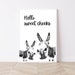 Hello Sweet Cheeks Print - Nice Ass Print Bathroom Print Bathroom Wall Art Bathroom Decor Bathroom Accessories Funny Wall Art Funny Prints 