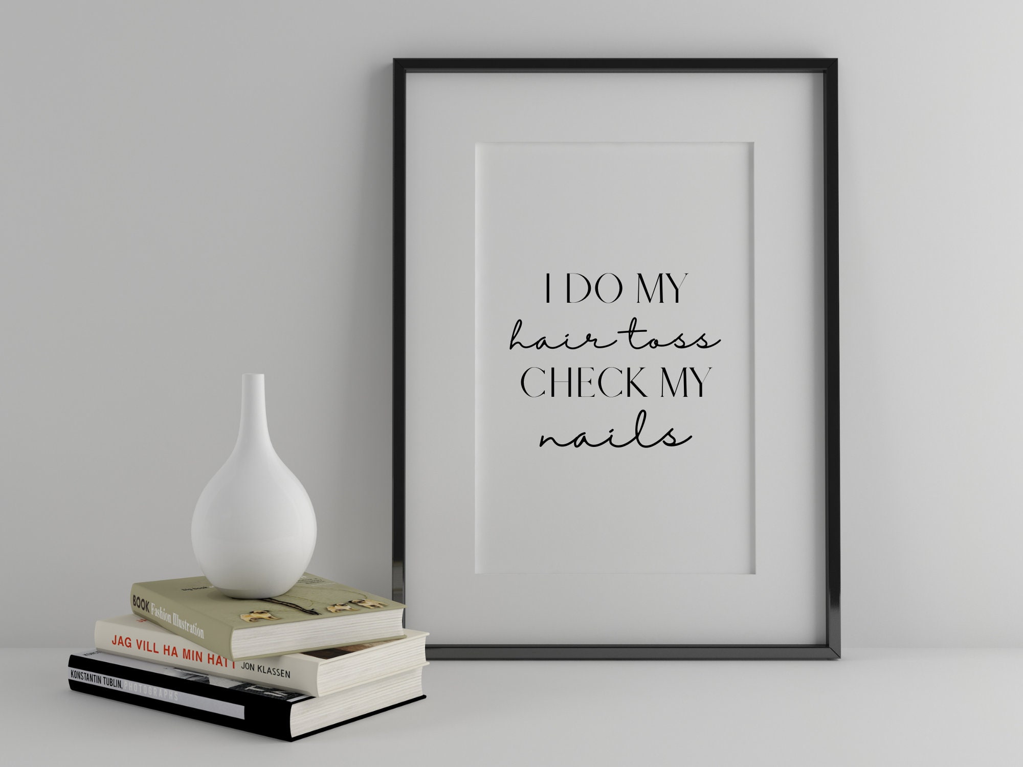 I Do My Hair Toss Check My Nails Print Lizzo Song Lyrics - Etsy