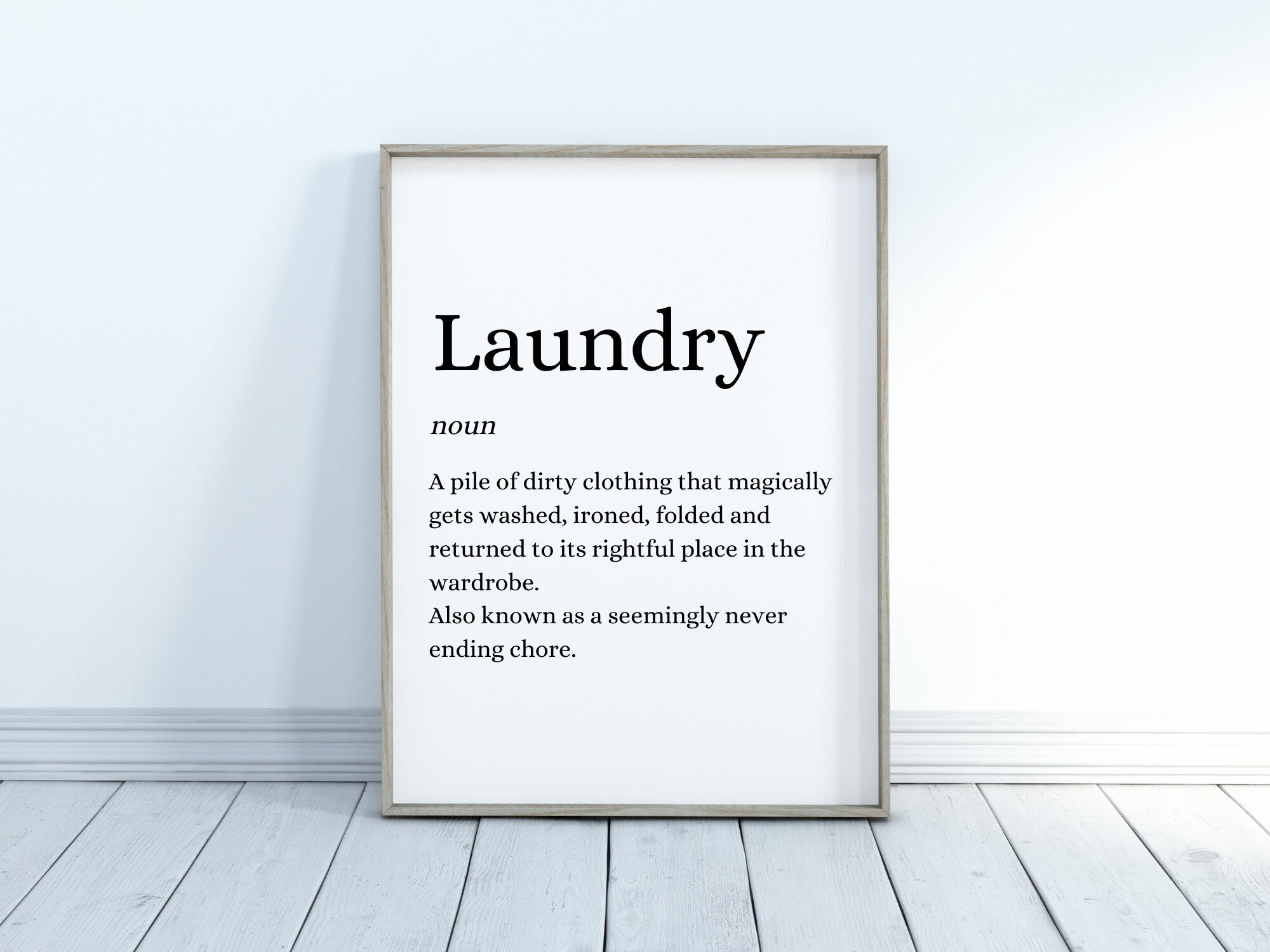 Laundry Definition Print Poster Dictionary Style Print Etsy