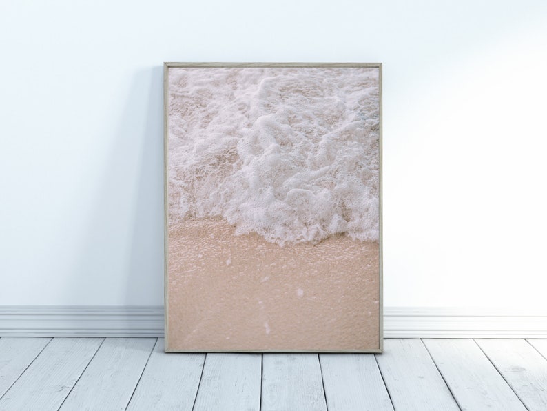 Beach Photo Print A4 A3 Text Trend Home Poster Trend Adventure Travel Ocean Sand Sea image 2