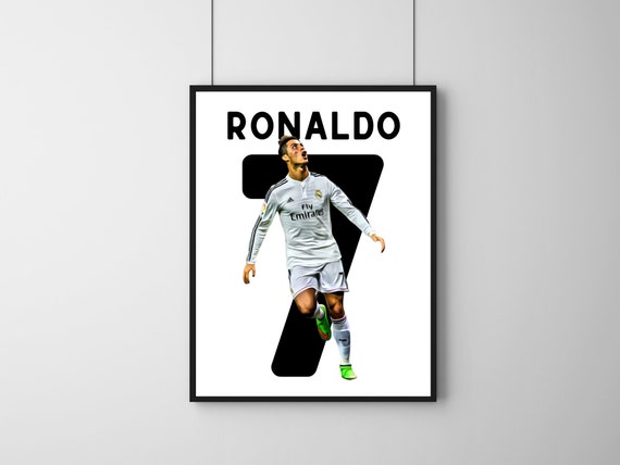 akavet Afsnit Gå forud Cristiano Ronaldo Poster Print Football Poster Football - Etsy
