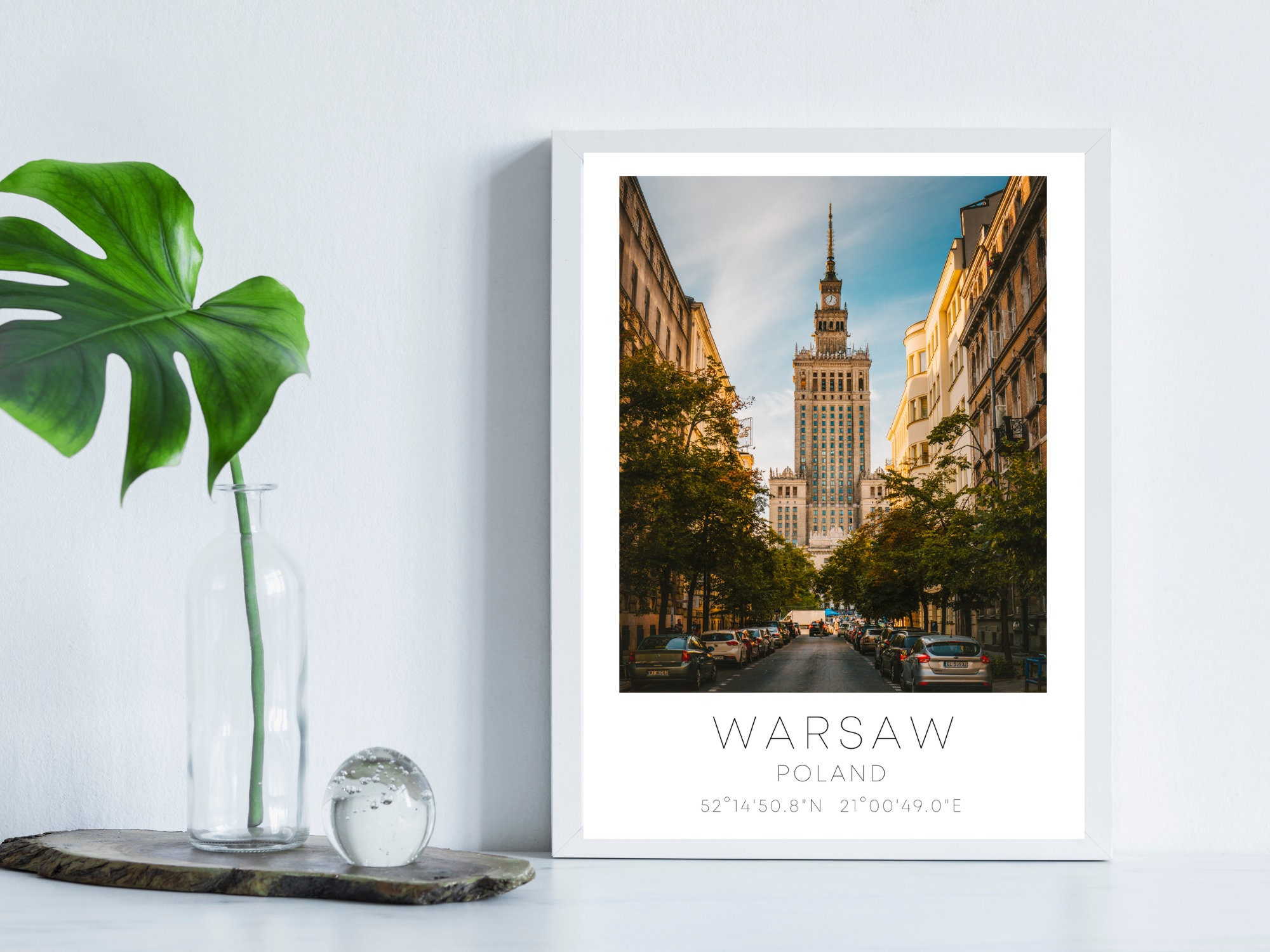 Warsaw Poster Print Gift A4 A3 Etsy