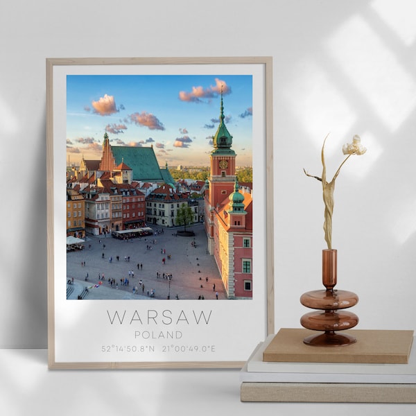 Digital File ONLY - Warsaw Poster Print - Warsaw City Print - Poland Print - Home Trend - Home Decor - Home Accessories - Wall Print