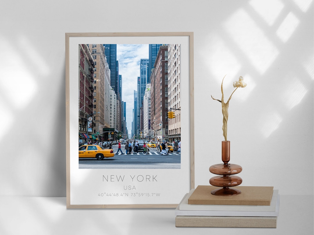 New York Poster Print New York City Print USA Print Wall Etsy