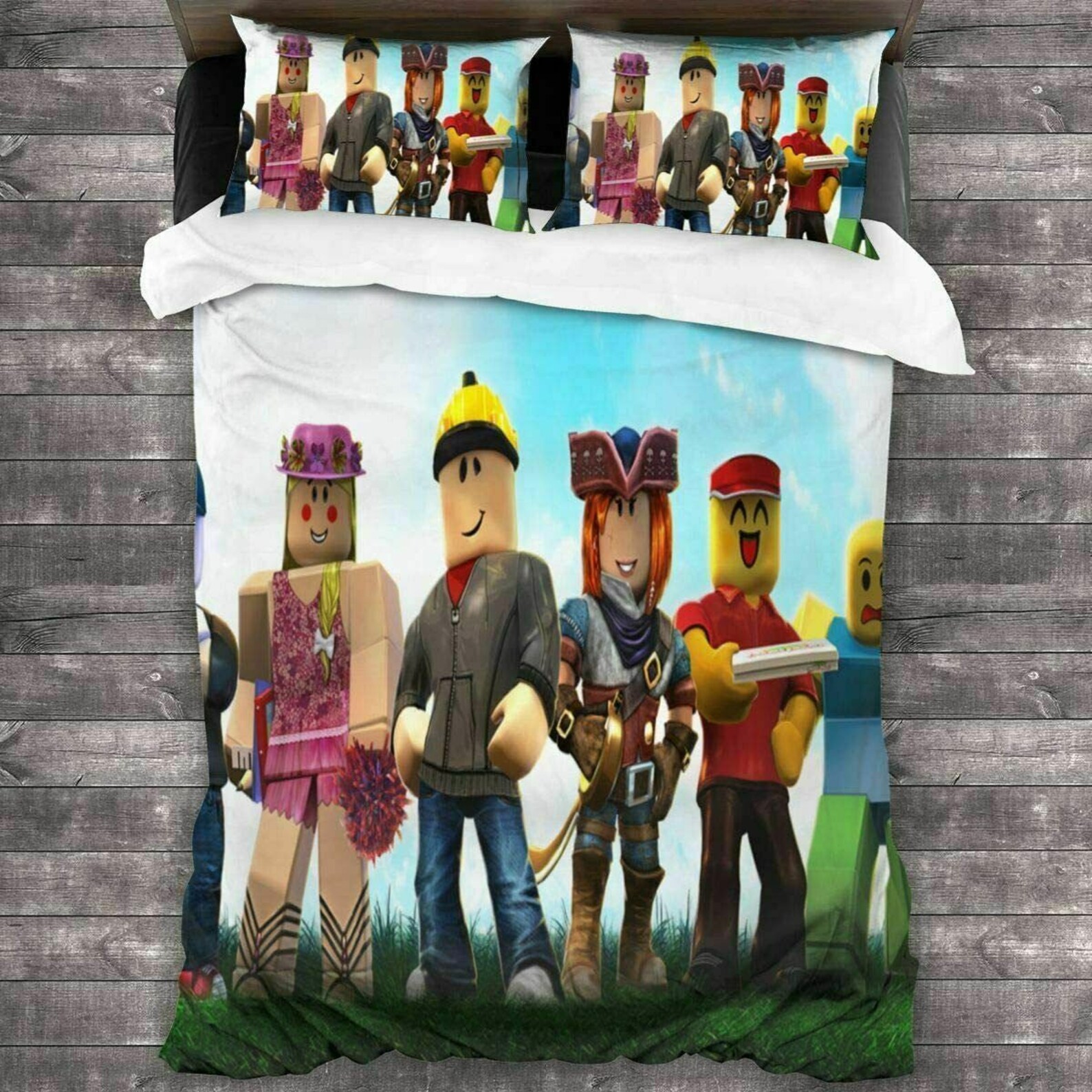 ROBLOX 3D OneSided Printed Bedding Set Duvet Cover with 2 Etsy