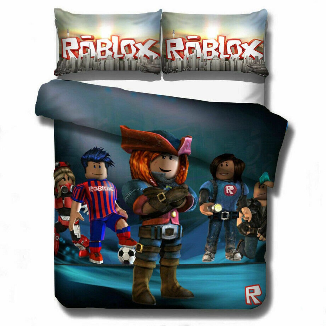 ROBLOX 3D OneSided Printed Bedding Set Duvet Cover with 2 Etsy