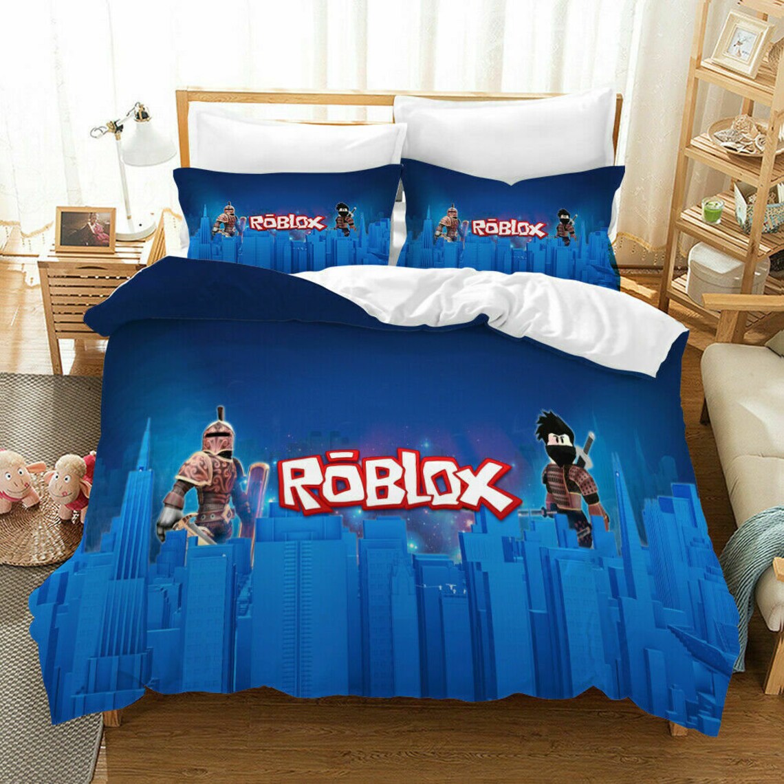 ROBLOX 3D OneSided Printed Bedding Set Duvet Cover with 2 Etsy
