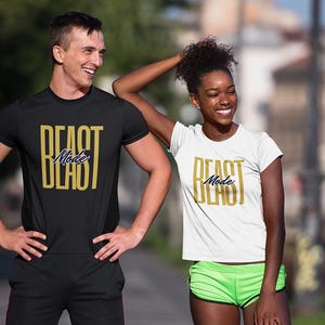 Beast Mode T-Shirt | Motivational Fitness Tee | Gym T-Shirt for Men & Women | Workout Clothes | Personal Trainer | GYM Clothing