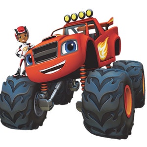 Blaze and the Monster Machines Personalised Wall Sticker - Etsy