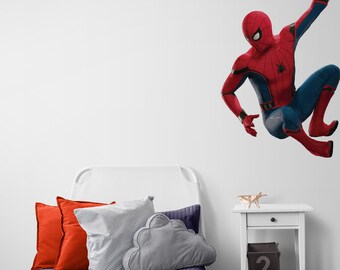 Spiderman Wall Sticker, Bedroom wall sticker, Nursery Wall Sticker, Marvel, Avengers, boys sticker, girls sticker, superhero wall sticker