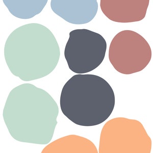 Sage Green Boho Dot Wall Decals