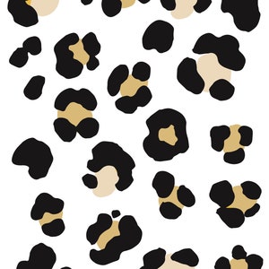 Leopard Print Wall Stickers, Leopard Spots Wall Stickers, Animal Print Wall Decals, Wall Decals for Bedroom, Jaguar Spots, Peel and Stick