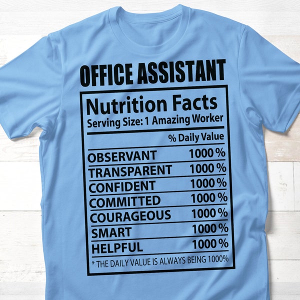 Office Assistant SVG, Administrative svg, Office Manager svg, Assistant svg, Nutrition Fact SVG, Instant Digital Download