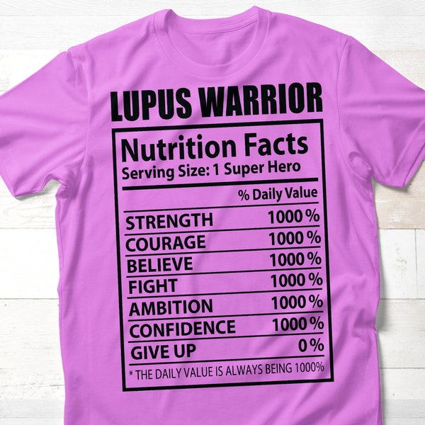 Lupus Awareness SVG, Purple Ribbon svg, Lupus Warrior svg, Nutrition Fact SVG, Instant Digital Download