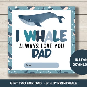 Lustiger Geschenkanhänger für Papa, Geschenkanhänger für Papa, Geschenkanhänger zum Vatertag, Geschenkanhänger zum Vatertag, Dankeschön für Papa, Geschenkanhänger zum Ausdrucken