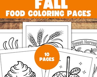Fall Coloring Page for Kids, Cozy Fall Coloring Book, Autumn Coloring Pages, Easy Coloring for Kids, Fall Printable Activities,