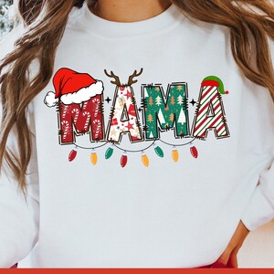 Christmas PNG Design, Mama Christmas Png Sublimation, Merry Christmas Png, Cute Christmas Png, Trendy Christmas Png Design, Digital download
