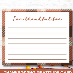 Ich bin dankbar für Karte Thanksgiving druckbar, Dankbarkeit Aktivität, druckbare Danksagungskarten, druckbare Freunde, digitaler Download