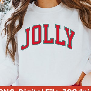 Jolly Varsity PNG, Merry Christmas Png, Cute Christmas Png, Trendy Christmas Png Design, Retro Christmas Png Sublimation Digital download