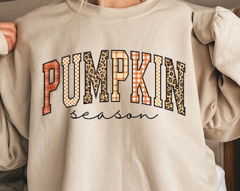 Pumpkin Season Png, Fall Shirt PNG, Checkered Fall Png, Autumn Season png, Preppy Fall Vibes PNG, Retro fall png, Fall Autumn Shirt Png
