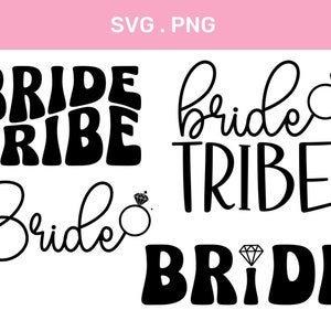 Sposa e sposa Tribe Svg - Bridal Party Svg / Wedding Party svg / Tribe Bride Svg Bundle / Matrimonio svg / Svg, Png, Download digitale