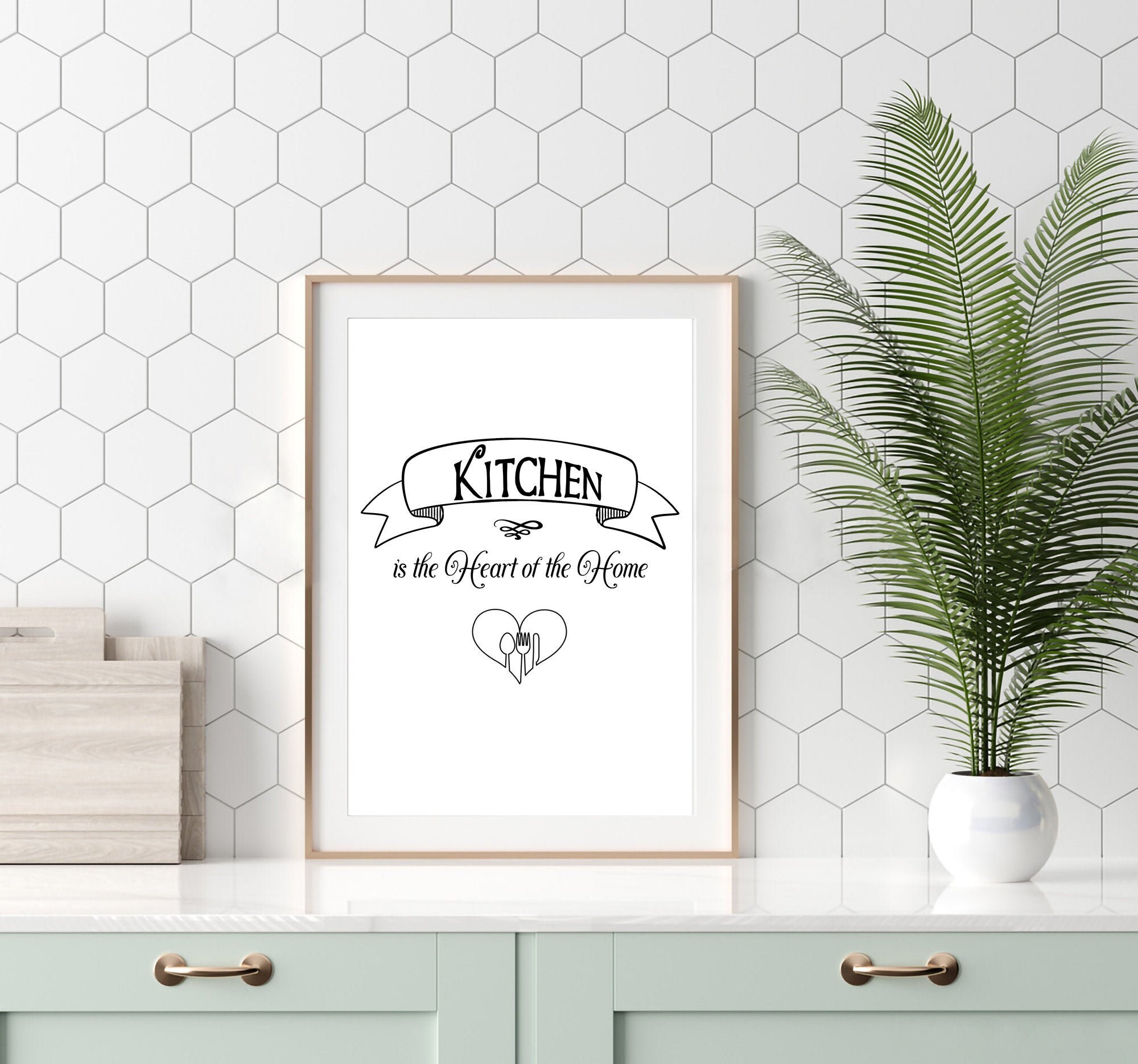 Cocina impresión arte imprimible arte pared decoraciones | Etsy