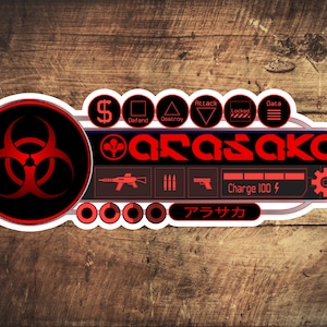 Cyberpunk - Arasaka Corporation アラサカ社 Red V2 stickers