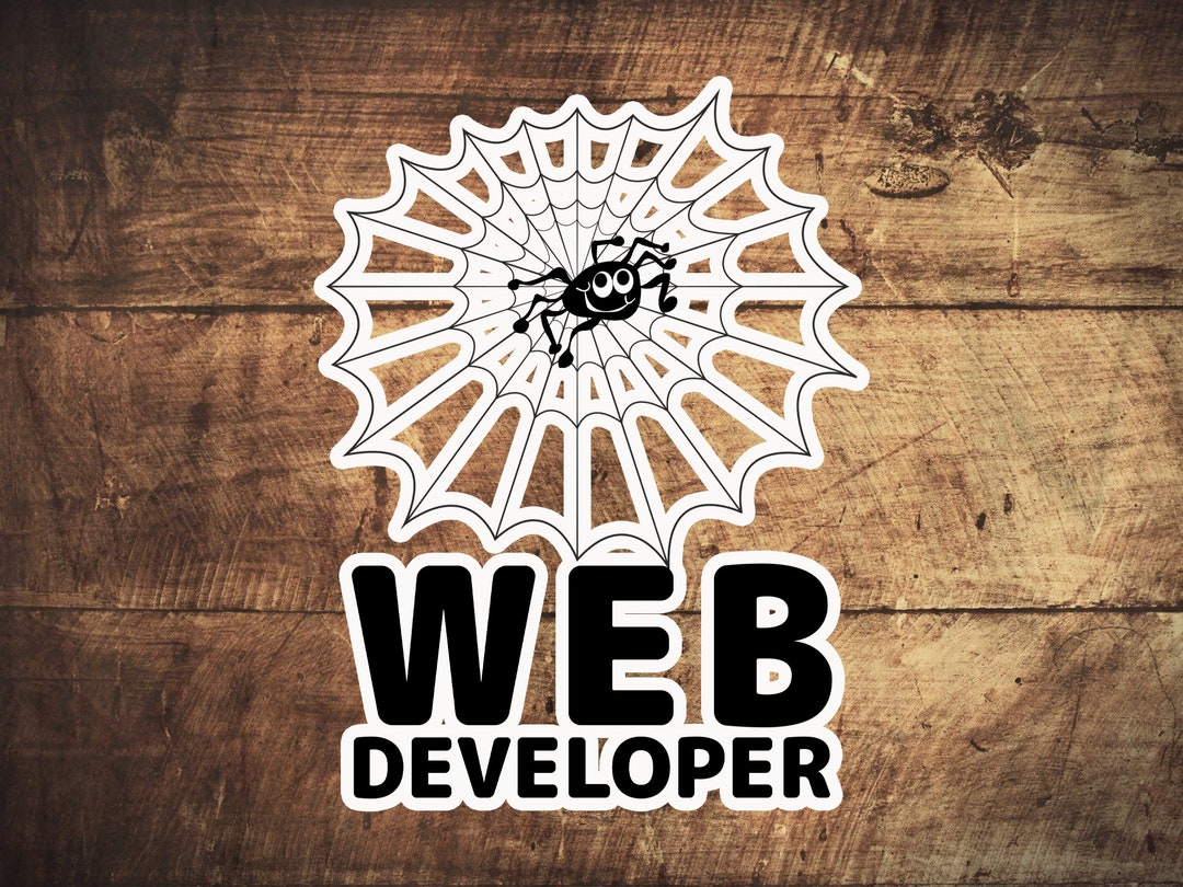 Web Developer Spider Web Stickers - Etsy