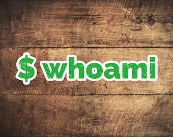 Linux whoami Command pegatinas