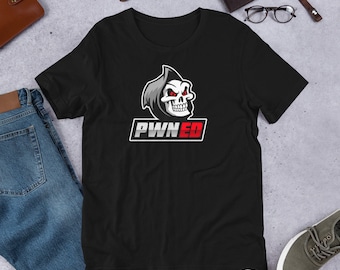 Cyber security - Hacker - PWNED Red Short-Sleeve Unisex T-Shirt