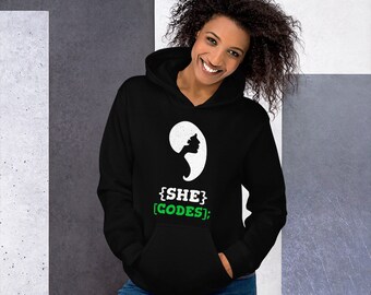Women Who Code: Sie Codes Unisex Hoodie