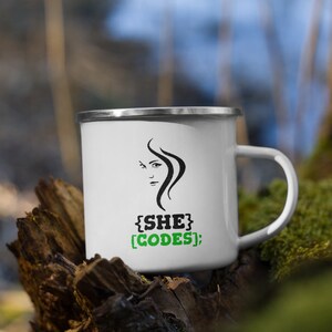Women Who Code: She Codes Enamel Mug