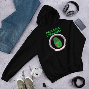 Cyber Security - Access Denied - Fingerprint - Cyber forensics Unisex Hoodie