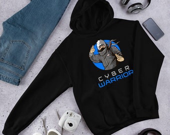 Cyber Security - Hacker - Cyber Anime Warrior Unisex Hoodie