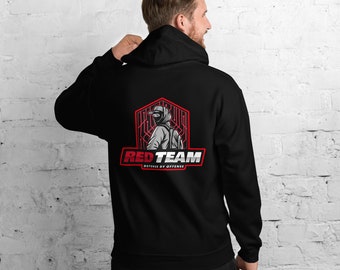 Cyber Security Red Team Defense por Offense Shield Unisex Hoodie