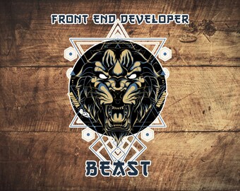 Front End Developer Beast   stickers