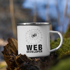 Web Developer Enamel Mug