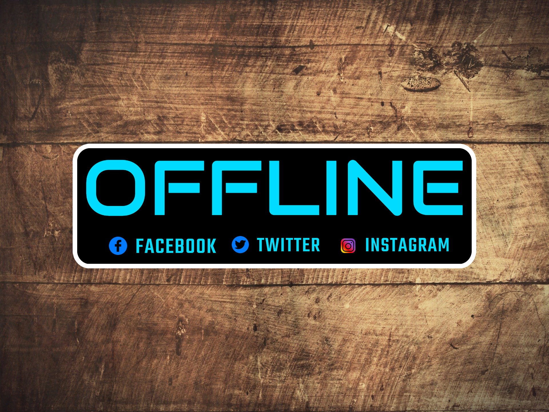 Offline Disconnected From Social Media Stickers - Etsy
