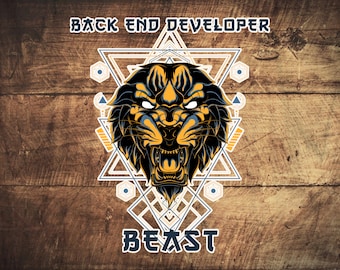 Back End Developer Beast   stickers
