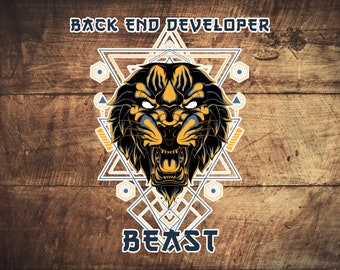 Back End Developer Beast   stickers