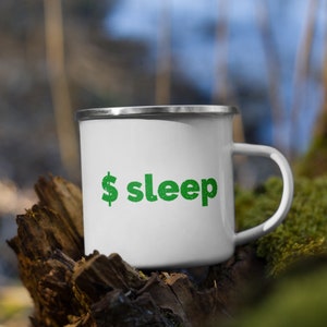 Cyber Security - Linux cli Sleep command Enamel Mug