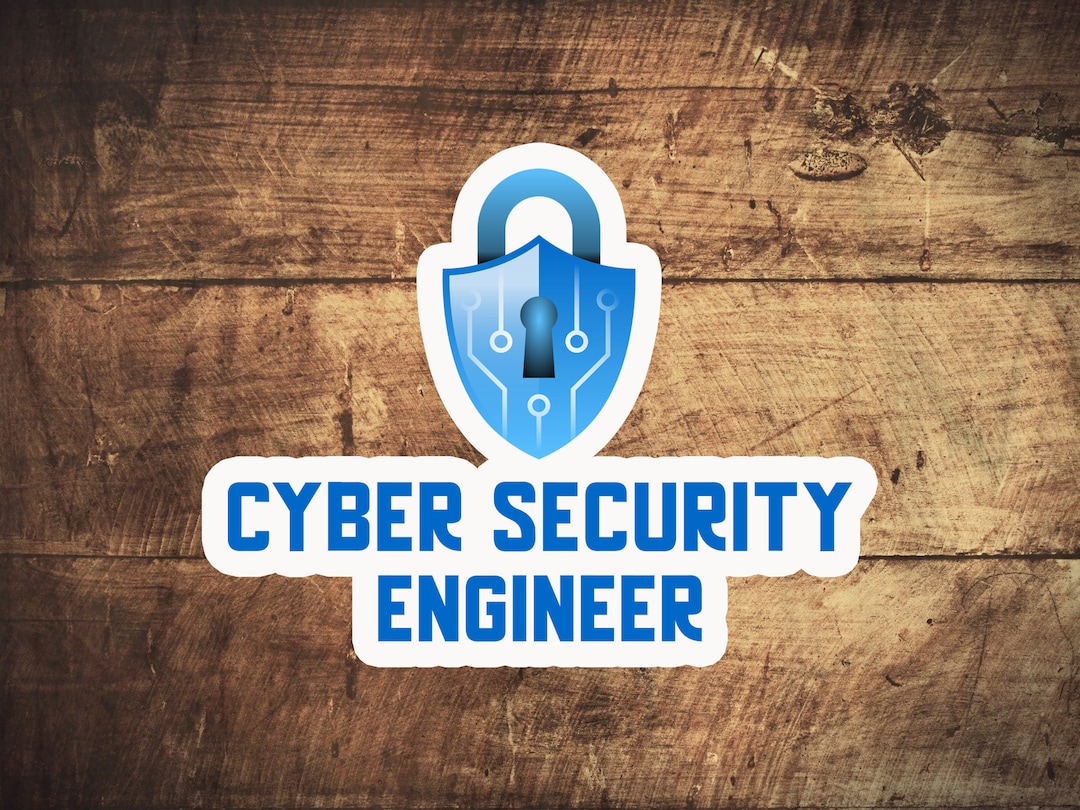 Cyber Security Engineer Blue Stickers - Etsy