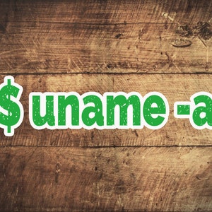 Linux Command uname -a   stickers