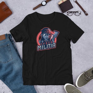Cyber Security - Cyber Militia Short-Sleeve Unisex T-Shirt