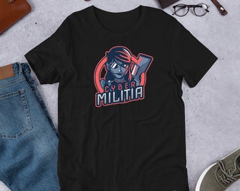 Cyber Security - Cyber Militia Short-Sleeve Unisex T-Shirt
