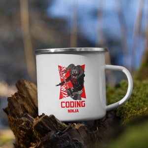 Coding Ninja Enamel Mug