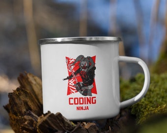 Coding Ninja Enamel Mug