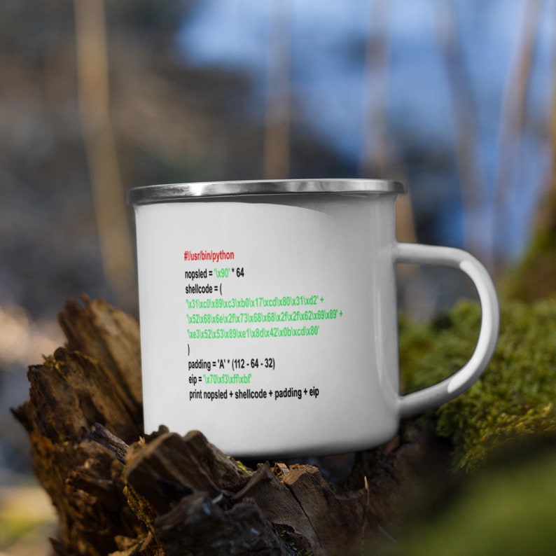 Cyber Security - Hacker - Buffer Overflow Shellcode Enamel Mug - Etsy